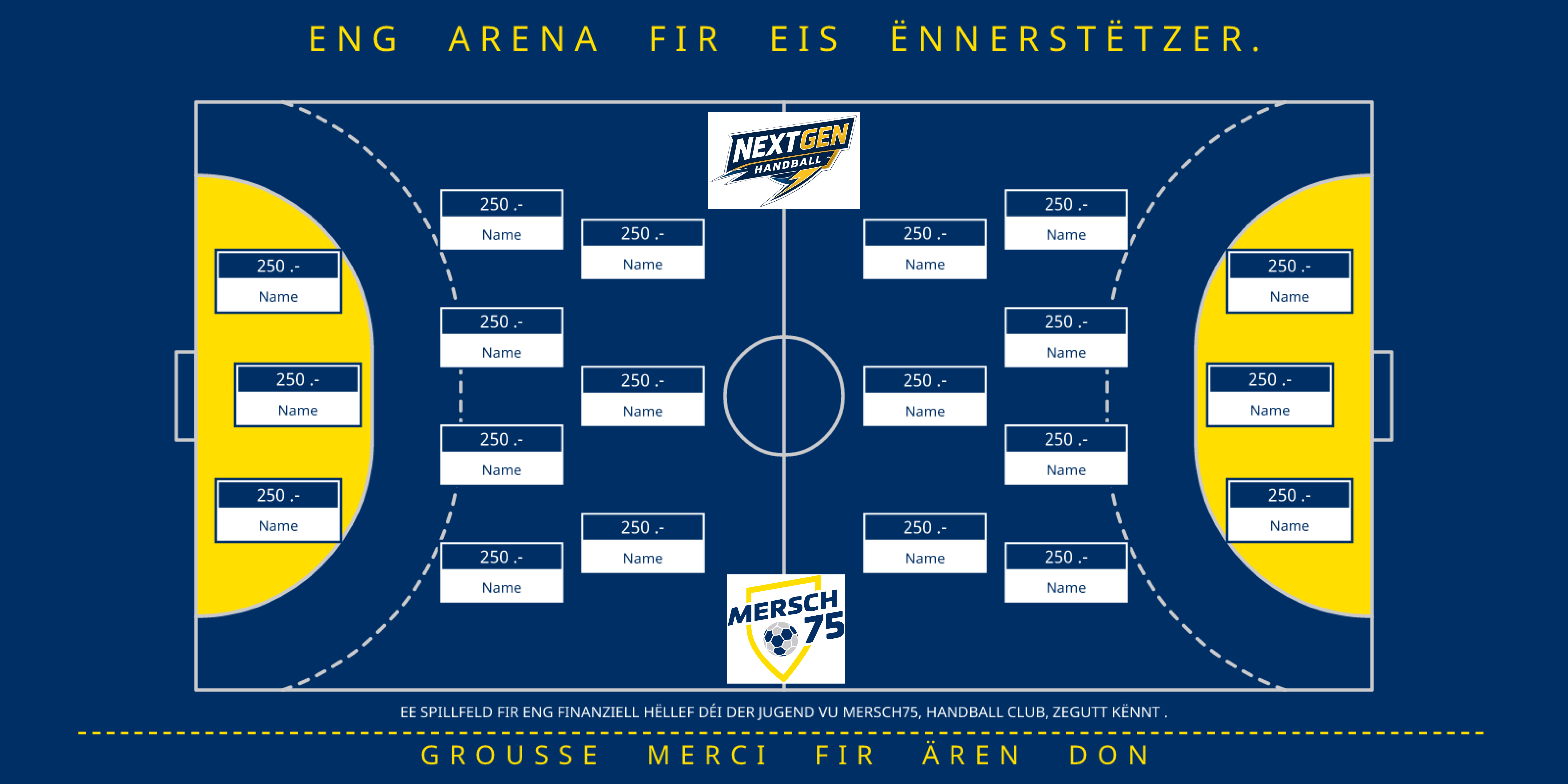 Handball terrain Sponsoren